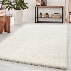 Hochflor Teppich Langflor Shaggy 50 mm Florhöhe UNI Einfarbig Rechteck Rund TOP