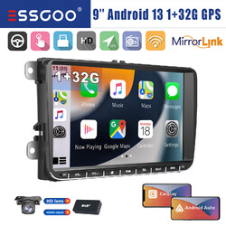 DAB+ Android 13 32G Carplay Autoradio GPS NAVI Für VW GOLF 5 6 Touran Caddy Polo