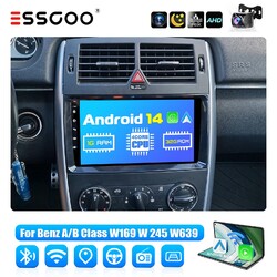Carplay Android 14 1+32G Autoradio GPS KAM Für Mercedes Benz A/B Klasse W169 245