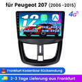 Für Peugeot 207 2006-2015 CarPlay Android12 Autoradio GPS Navi WIFI 4+64G FM/RDS