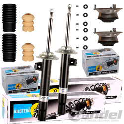 2x BILSTEIN B4 STOSSDÄMPFER + DOMLAGER + STAUBSCHUTZ VORNE passend für BMW E46*** NUR für Fahrzeuge mit Standard Fahrwerk ***