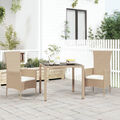 ZEYUAN 3-TLG. Garten-Essgruppe mit Kissen, Gartenlounge Set, Gartenmöbel, Z3E9