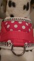 Softgeschirr  Brustgeschirr Hundegeschirr  Halsband XS-M Welpen pink gepunktet