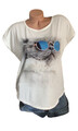 Damen Oversized  Druckshirt, T-Shirt, Gr M