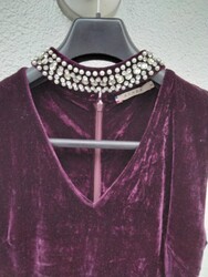 super schickes Kleid,Paris, Einzelstück,neu,Gr.36 /38,Samt