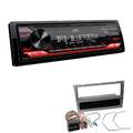 JVC KD-X282DBT Autoradio Bluetooth DAB+ USB für Opel Corsa C 2004-2006 aluminium