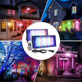 1/2x 50W LED Fluter Außen Strahler RGB Scheinwerfer Flutlicht Mit Fernbedienung