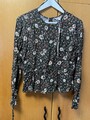 Neu Clockhouse Damen Bluse Blumen Muster Gr. 40 L Trend Blogger Look Langarm