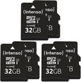 Intenso Premium microSDHC 2x32GB, Class 10 UHS-I Speicherkarte inkl. SD-Adapter*