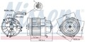 Nissens 87599 Innenraumgebläse für BMW MINI Heizung/Lüftung