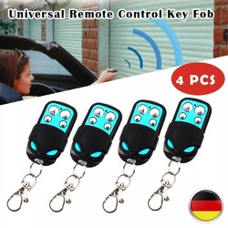 4Stück Funk 433 MHz Fernbedienung Alarmanlage Handsender Garagentor Universal DE