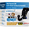 ANHÄNGERKUPPLUNG vert. abnehmbar passt für VW Passat B6 05-10 +7polig E-Satz ABE