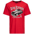 King Kerosin T-Shirt - California Greaser Rot Auto Oldtimer