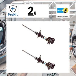 2x ORIGINAL® Bilstein 22-052704 Stoßdämpfer Vorne passend für Toyota Yaris