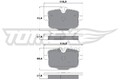 TOMEX Brakes Bremsbelagsatz Scheibenbremse TX 17-36 für F11 BMW F10 5er Touring