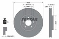 TEXTAR 92237805 Bremsscheibe für HYUNDAI,HYUNDAI (BEIJING),KIA,KIA (DYK)