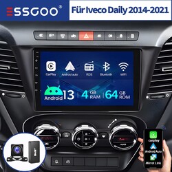 Android 13 DAB+ Navi BT KAM 9" Autoradio 4+64G Für Iveco Daily 2014-2021 Carplay