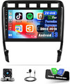 2+64G 9" Android 13 Autoradio Carplay GPS Kam Für Porsche Cayenne 9PA 2002-2010