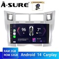 KAM Carplay Android 14 2+32G Für Toyota Yaris XP90 2005-2012 Autoradio GPS BT FM