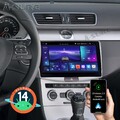 64GB Android 14 Autoradio Carplay GPS Navi WIFI Für VW Passat B6 B7 CC 2010-2015