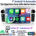 Für Opel Corsa C/D Zafira B Astra H Android 14 Apple Carplay Autoradio Navi GPS