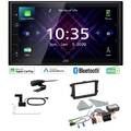 JVC Autoradio Apple CarPlay DAB+ für Volkswagen VW T5 Transporter rund Canbus
