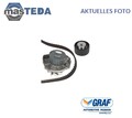 KP866-2 ZAHNRIEMEN-SATZ KIT SET + WASSERPUMPE GRAF FÜR LANCIA YPSILON,Y,MUSA