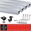 Solarschiene Set Ziegeldach 30CM Befestigung Schiene Dachhaken für 2x PV Module