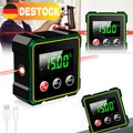 Mini LCD Digital Winkelmesser Wasserwaage Magnetisch Neigungsmesser Mit Laser