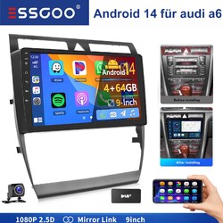 Für Audi A6 Avant S6 RS6 C5 64GB DAB+ Carplay Android 14 Autoradio GPS NAVI Wifi