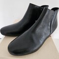 Högl Stiefelette - Keilstiefelette - Gr.38 Kalbsleder - schwarz