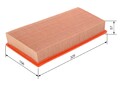 Bosch 1 457 432 200 Luftfilter für CITROËN  passend für FIAT FSO LANCIA