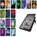 Für Samsung Galaxy J6 2018 J600 Cover Schutz Hülle Tasche Flip Case Etui Motiv