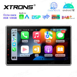 2 DIN Autoradio IPS QLED 10,1" Octa Core 8G RAM GPS Navi 4G LTE DSP Android 12