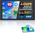 7" 2+64GB Android 13 Autoradio mit Carplay GPS Navi Wifi USB BT FM MP5 2Din