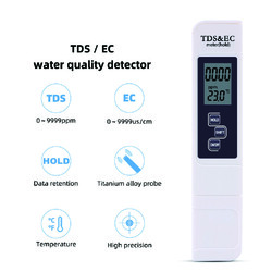 PH TDS&EC Meter Messgerät Digital Tester Wassertest Leitwertmessgerät 0-9990ppm
