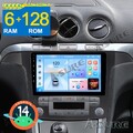 6+128G 8-Kern Android 14 CarPlay Autoradio GPS WIFI Für Ford S-Max WA6 2006-2014