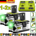 6.0Ah 9.0Ah 12.0Ah 18V Akku für RYOBI One Plus Lithium RB18L50 P108 / Ladegerät