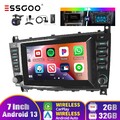 DAB+ Autoradio 2+32G Android 13 Carplay GPS Kamera Für BMercedes Benz C/CLC W203