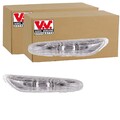2X VAN WEZEL BLINKLEUCHTE BLINKER WEIß SEITLICHER EINBAU VORNE RECHTS LINKS