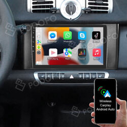 Apple Carplay Android 15 Autoradio Für Smart Fortwo 451 2005-2010 GPS Navi WIFI