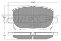 Bremsbelagsatz Scheibenbremse TOMEX Brakes TX 13-67 für VERSO TOYOTA AVENSIS VVT
