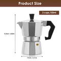 Espressokocher Kaffeebereiter Kaffeekanne Espresso Kaffee Alu 1 3 6 9 12 Tassen
