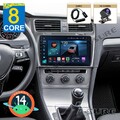 DAB+ 4+64G Android 14 Autoradio Carplay IPS GPS Navi Kam Für VW Golf 7 2012-2017