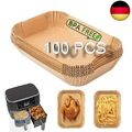 Backpapier für Heißluftfritteuse, 100 Stück Airfryer Backpapier für Ninja, Air F