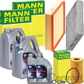 MANN INSPEKTIONSPAKET+FUCHS 5W-30 ÖL passend für MERCEDES SPRINTER B907 910 CDI