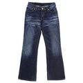 #7631 REPLAY Damen Jeans Hose 465 Bootcut ohne Stretch blue blau 28/30