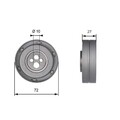 Gates Spannrolle, Zahnriemen T41216 für AUDI