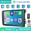 9" Android 14 32G Für VW Golf 5 Touran Tiguan DAB+ CarPlay Autoradio GPS NAV SWC