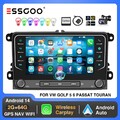 Android 14 2+64G Carplay Autoradio GPS Kam MIK Für VW Golf 5 6 Polo Touran Jetta